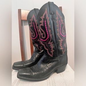Justin ladies Lizzard boots